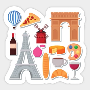 Paris, the Capital of Love Sticker